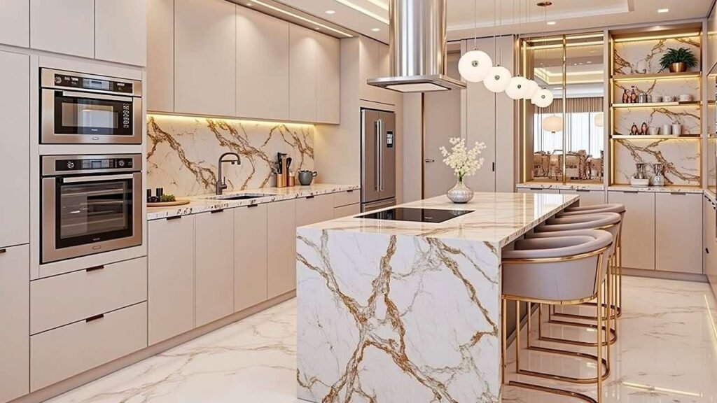 Contemporary kitchen design and renovation in Dubai